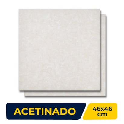 Piso Cerâmico Acetinado 46x46cm Caixa 2,39m² Viva VPC - 46008