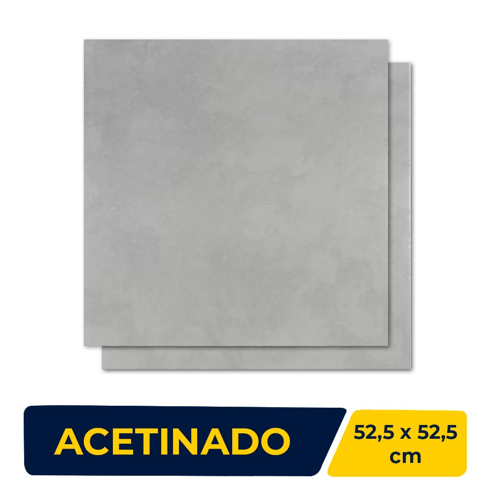 Piso Cerâmico Acetinado 52,5x52,5cm Caixa 1,93m² Inout Rosa de pedra Retificado - PHD52260R