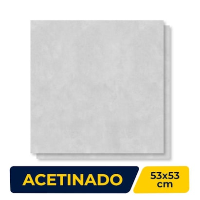 Piso Cerâmico Acetinado 53x53cm Caixa 2,53m² Savane City Retificado