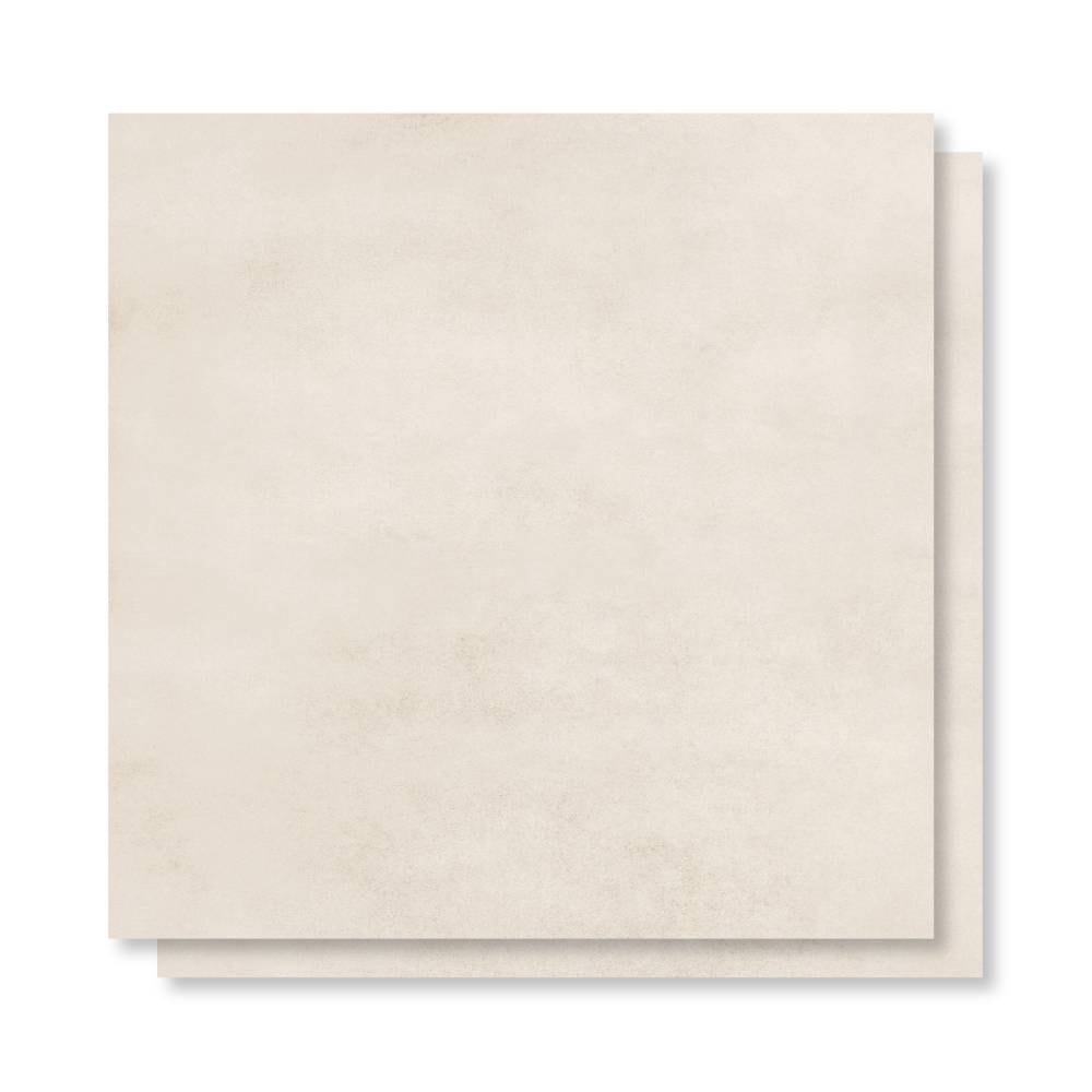 Piso Cerâmico Acetinado 54x54cm Caixa 2,60m² ViaÁpia Cimento Marfim Retificado - VA54115