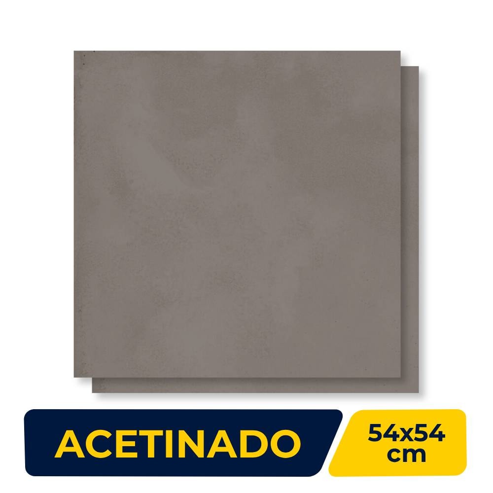 Piso Cerâmico Acetinado 54x54cm Caixa 2,60m² ViaÁpia Oregon Retificado - VA54124