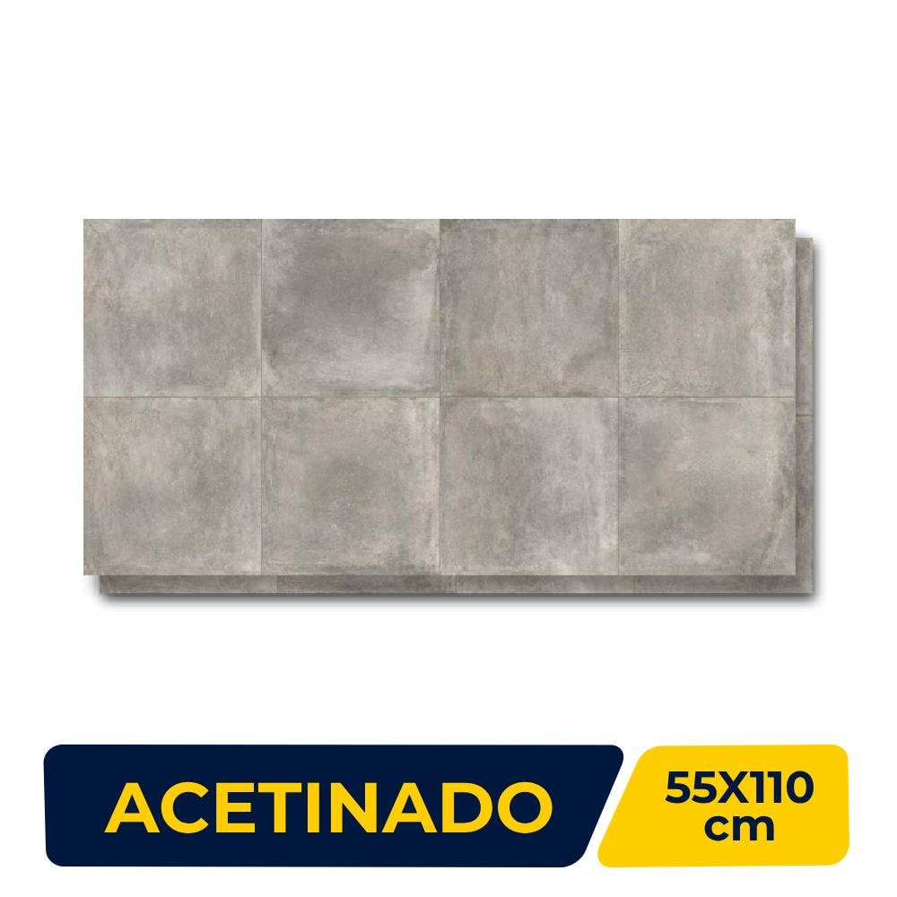 Piso Cerâmico Acetinado 55x110cm Caixa 1,80m² Inout Retificado - PHD57230