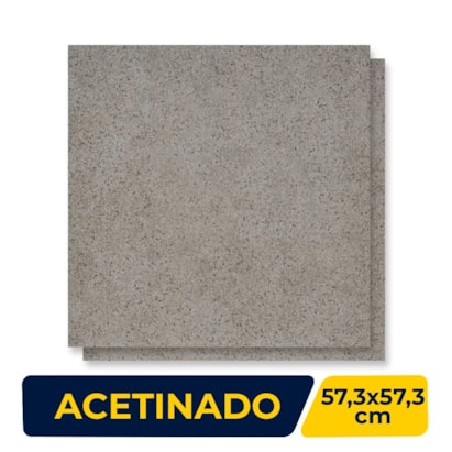 Piso Cerâmico Acetinado 57,3x57,3cm Caixa 2,30m² Viva Astro Retificado - 57012