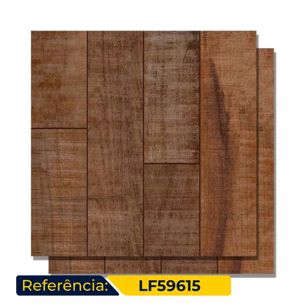 Piso Cerâmico Acetinado 57x57cm Caixa 2,30m² Lef Confort Bold - LF59615