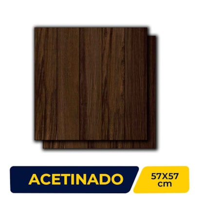 Piso Cerâmico Acetinado 57x57cm Caixa 2,30m² LEF Frassino - LF59199