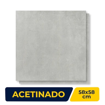 Piso Cerâmico Acetinado 58x58cm Caixa 2,35m² Viva Vpc 58550