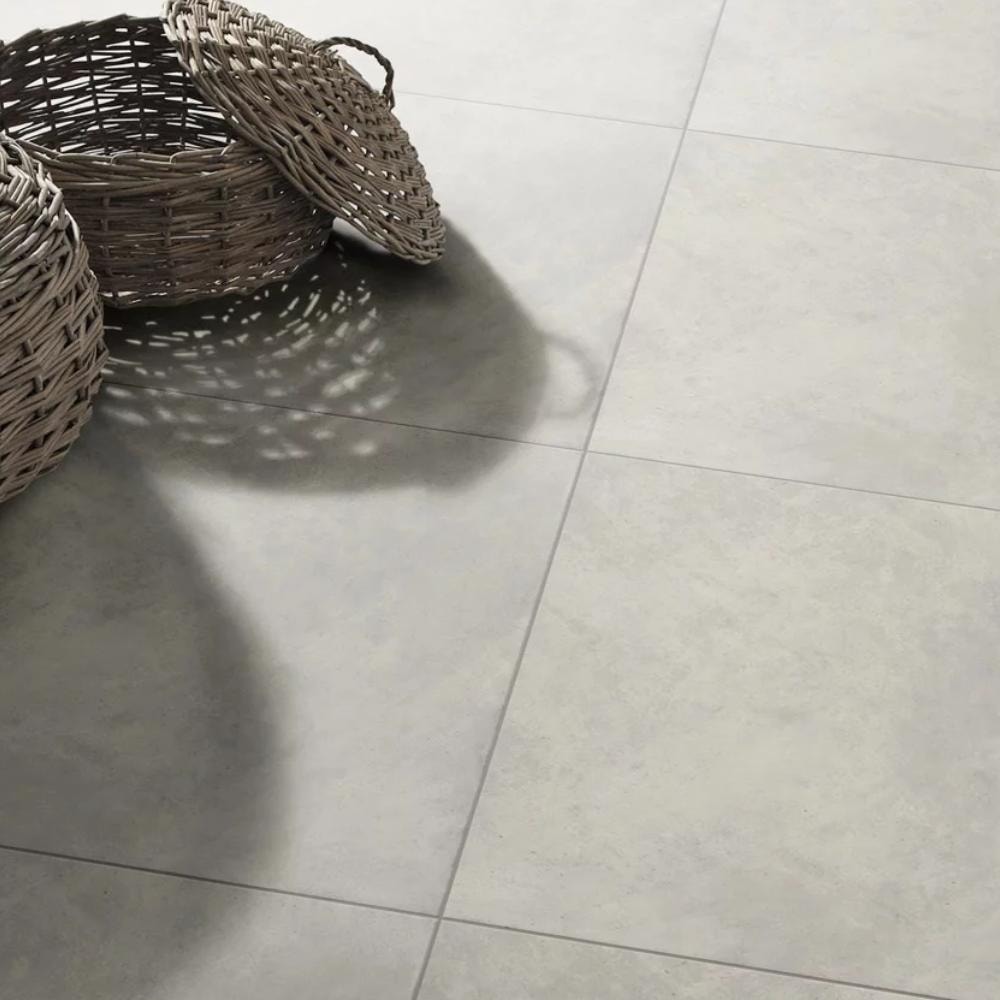 Piso Cerâmico Acetinado 60x60cm Caixa 2,50m² Lume Cinza Matte Retificado - 600781