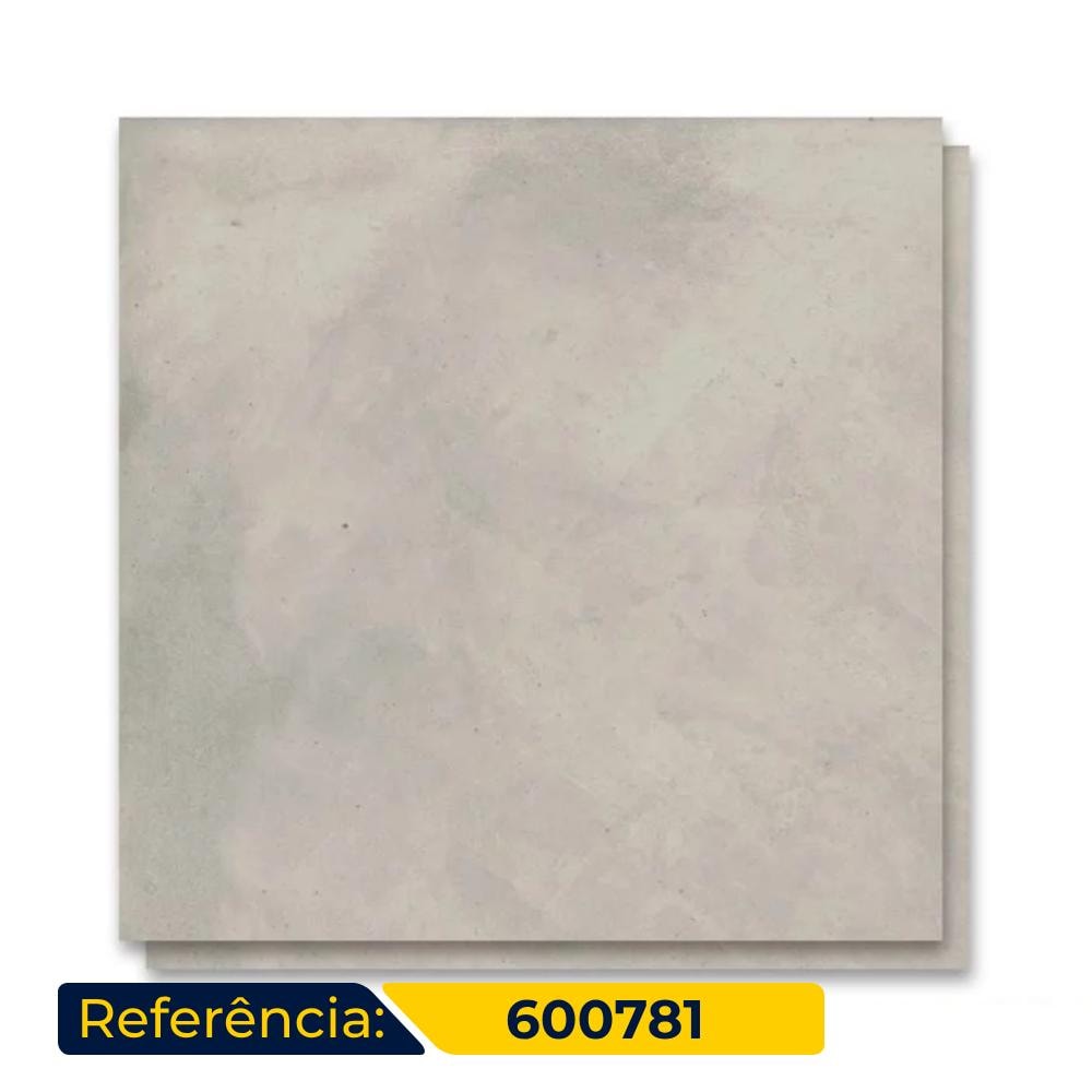 Piso Cerâmico Acetinado 60x60cm Caixa 2,50m² Lume Cinza Matte Retificado - 600781