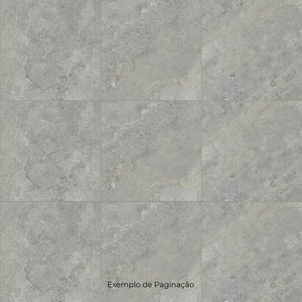 Piso Cerâmico Acetinado 60x60cm Caixa 2,52m² Embramaco Trento Gray Retificado - 60532