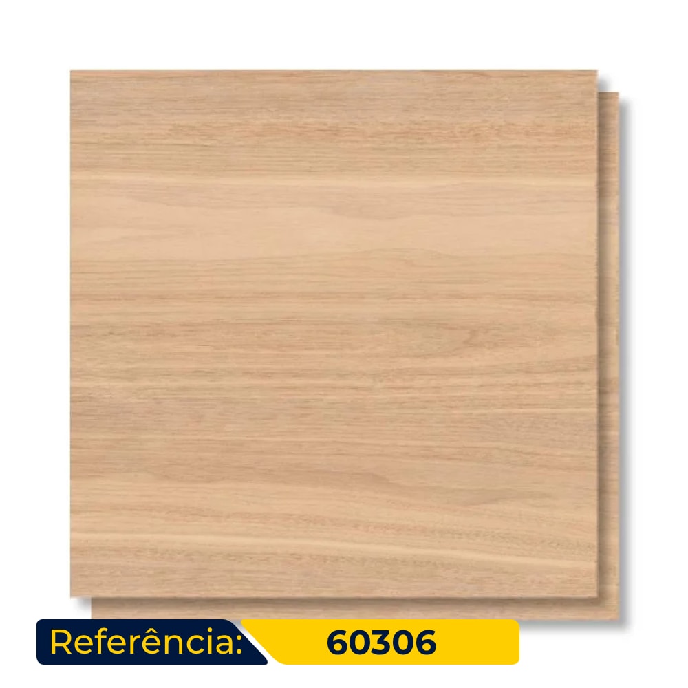 Piso Cerâmico Acetinado 60x60cm Caixa 2,52m² Karina Arbor HD Retificado - 60306