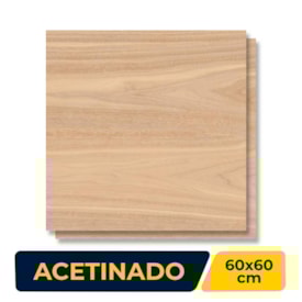 Piso Cerâmico Acetinado 60x60cm Caixa 2,52m² Karina Arbor HD Retificado - 60306