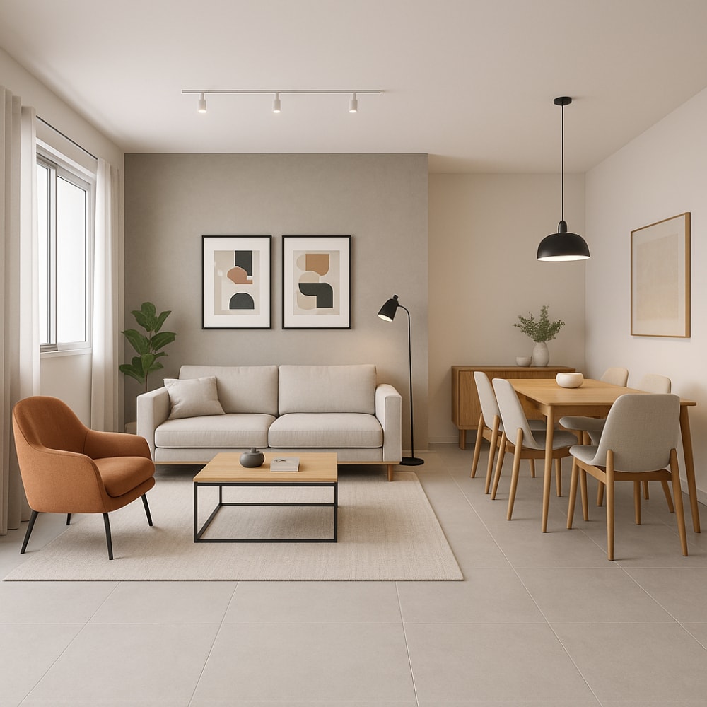 Piso Cerâmico Acetinado 60x60cm Caixa 2,52m² Karina Artisan Retificado - 60305