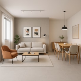 Piso Cerâmico Acetinado 60x60cm Caixa 2,52m² Karina Artisan Retificado - 60305