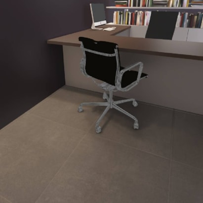 Piso Cerâmico Acetinado 60x60cm Caixa 2,52m² Karina Duran Grafite Retificado - 60319