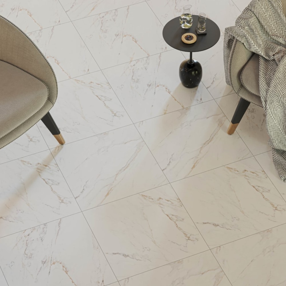 Piso Cerâmico Acetinado 60x60cm Caixa 2,52m² Karina Supreme HD Retificado - 60116