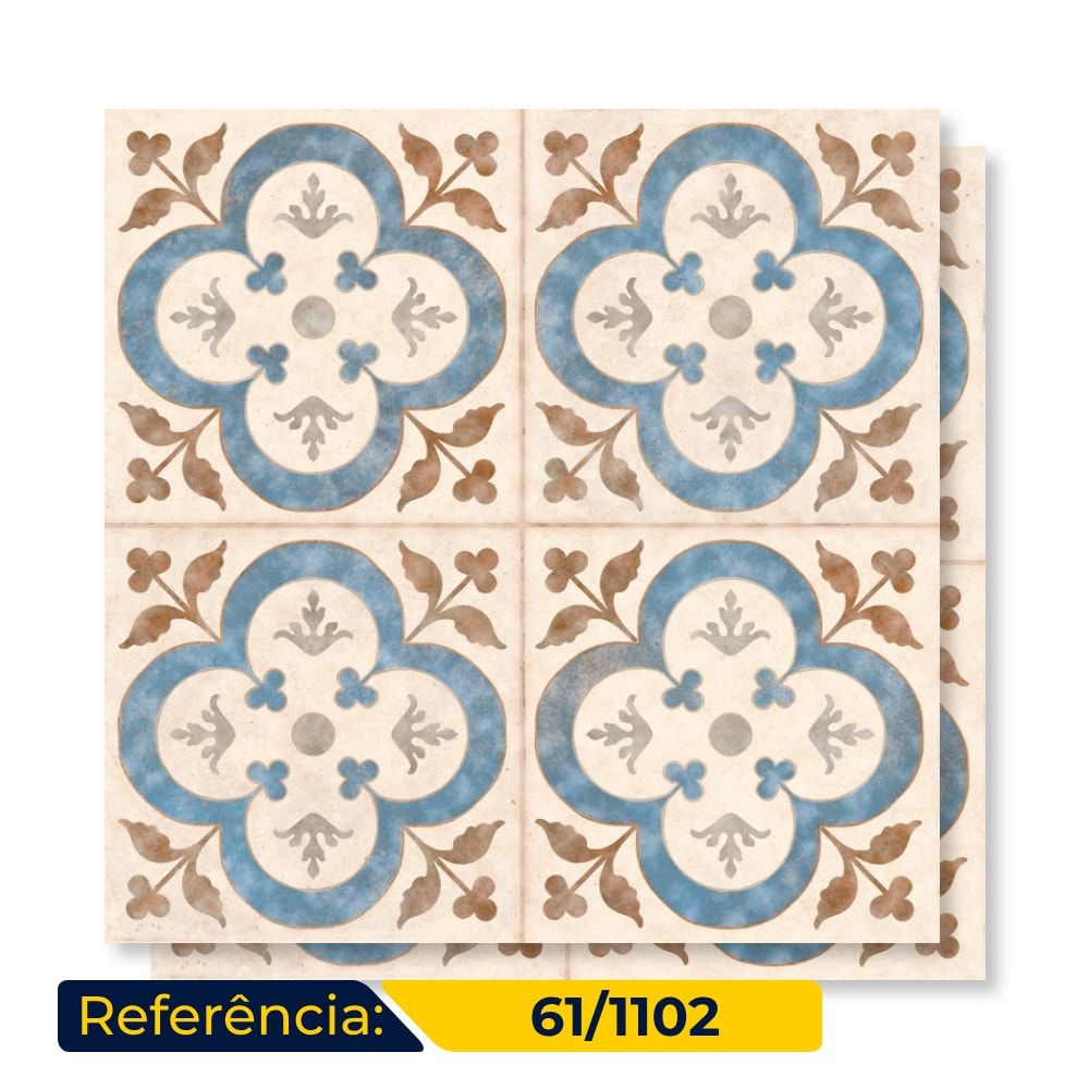 Piso Cerâmico Acetinado 60x60cm Caixa 2,58m² Embramaco Cattedrally - 611102