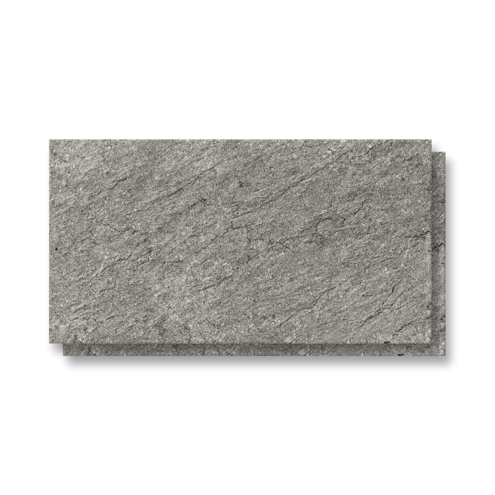 Piso Cerâmico Acetinado 63x120cm Caixa 2,25m² Lume Pétrus Fóssil Plus Retificado