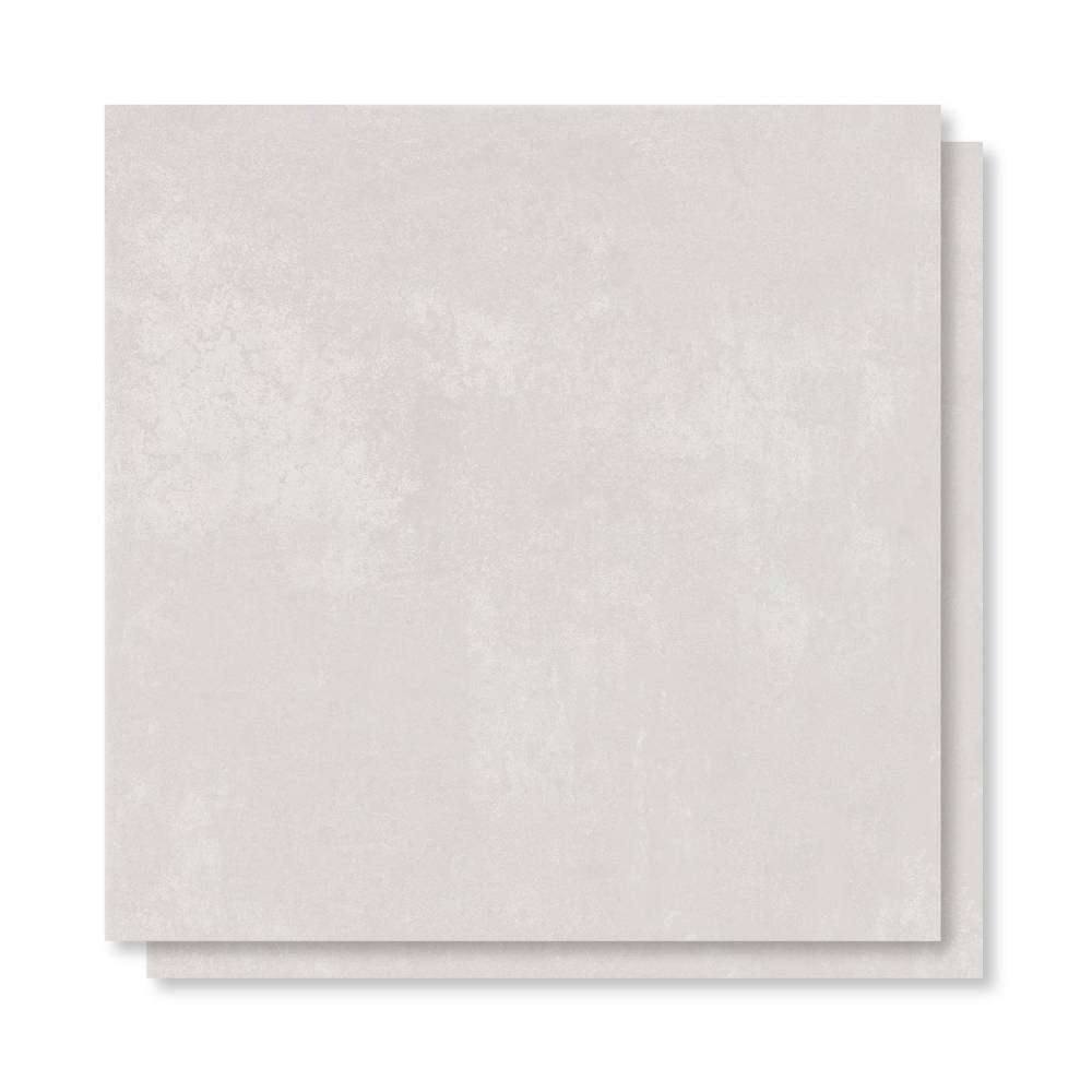 Piso Cerâmico Acetinado 71x71cm Caixa 2,52m² Duragres Alvorada Cinza In Retificado