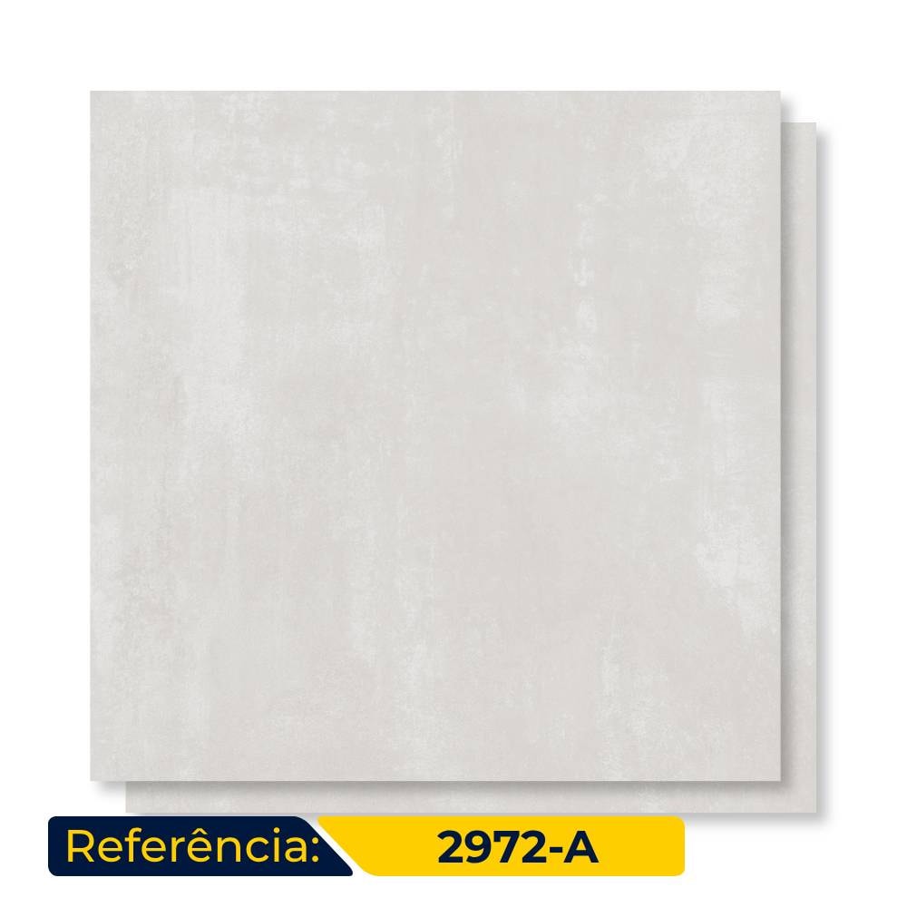 Piso Cerâmico Acetinado 71x71cm Caixa 3,02m² Duragres Alvorada Cinza Retificado - 2972-A