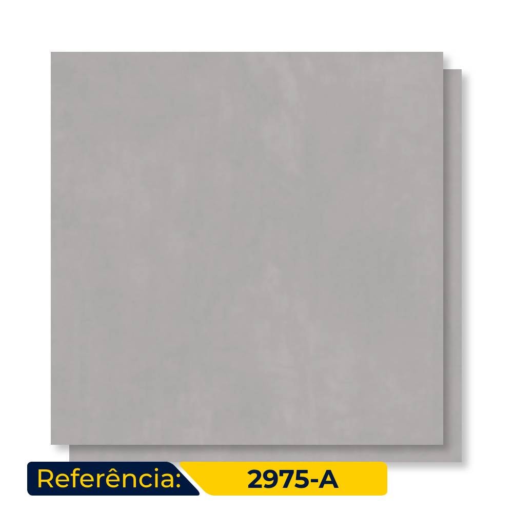 Piso Cerâmico Acetinado 71x71cm Caixa 3,02m² Duragres Alvorada Grafite Retificado - 2975-A