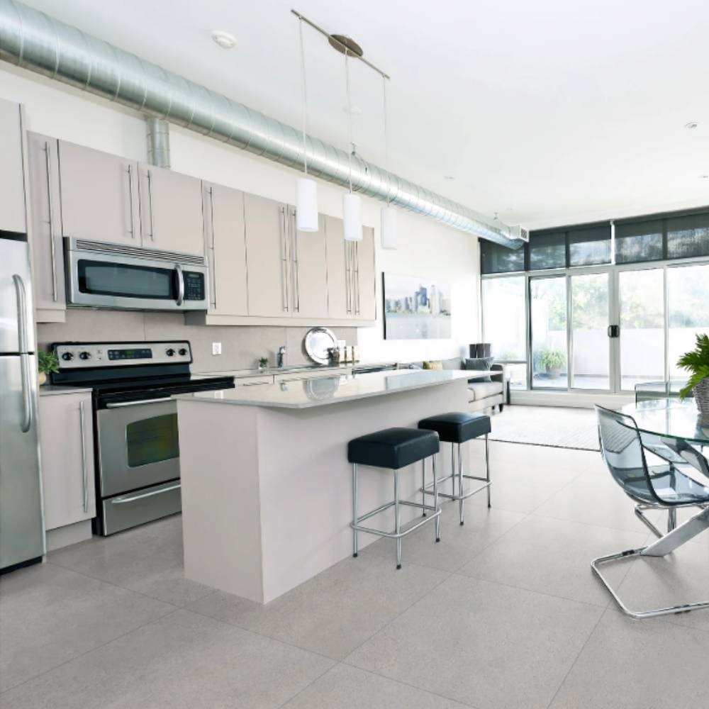 Piso Cerâmico Acetinado 71x71cm Caixa 3,02m² Duragres Copan Cinza Retificado - 2962