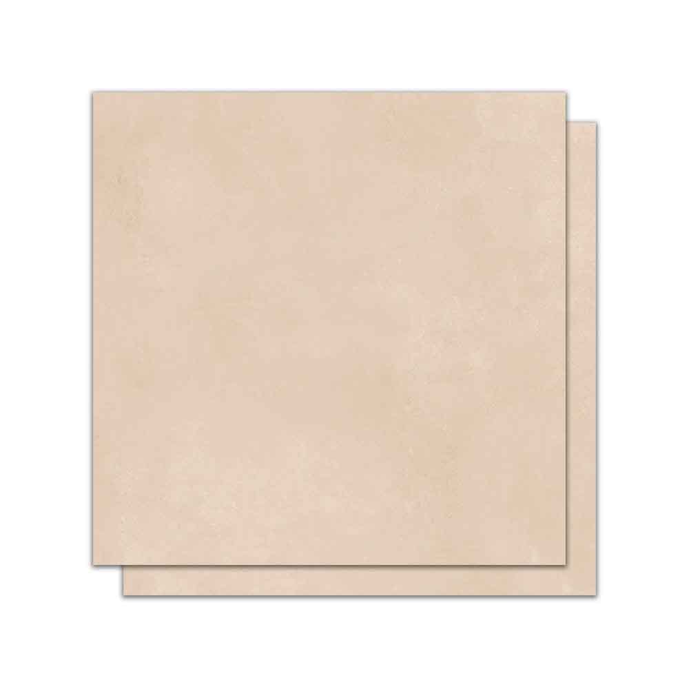 Piso Cerâmico Acetinado 72x72cm Caixa 2,59m² Savane Urbam Bege Retificado - 72111041