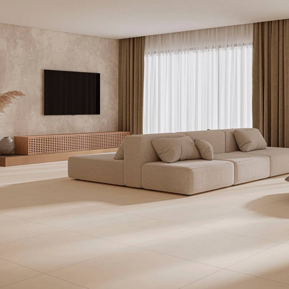 Piso Cerâmico Acetinado 75x75cm Caixa 2,28m² Incopisos Urban Greige Retificado - 375022