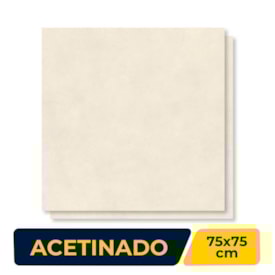 Piso Cerâmico Acetinado 75x75cm Caixa 2,28m² Incopisos Urban Greige Retificado - 375022