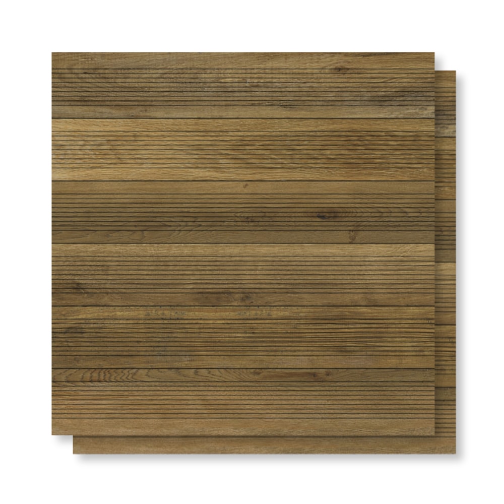 Piso Cerâmico Acetinado 76x76cm Caixa 2,28m² Karina Alameda Deck Retificado - 76032