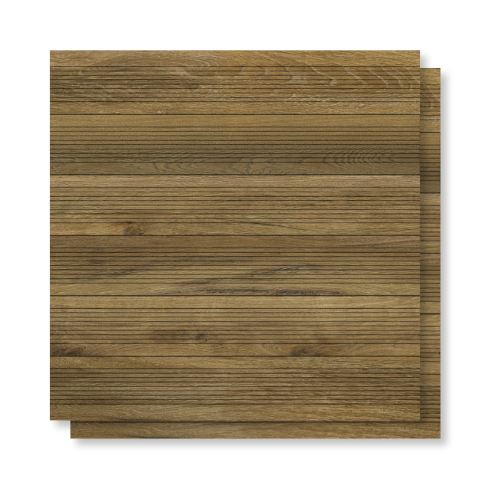 Piso Cerâmico Acetinado 76x76cm Caixa 2,28m² Karina Alameda Deck Retificado - 76032