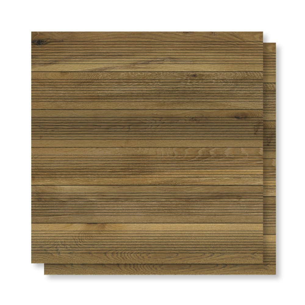 Piso Cerâmico Acetinado 76x76cm Caixa 2,28m² Karina Alameda Deck Retificado - 76032