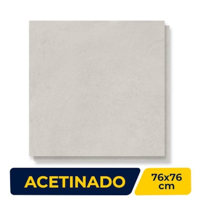 Piso Cerâmico Acetinado 76x76cm Caixa 2,28m² Karina Portland Retificado - 76008