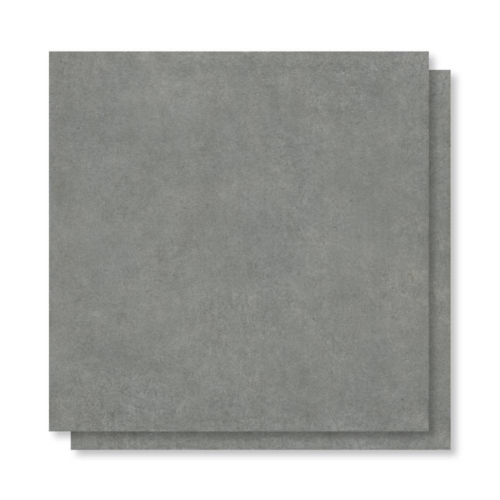 Piso Cerâmico Acetinado 76x76cm Caixa 2,28m² Karina Sampa Grafite Retificado - 76037