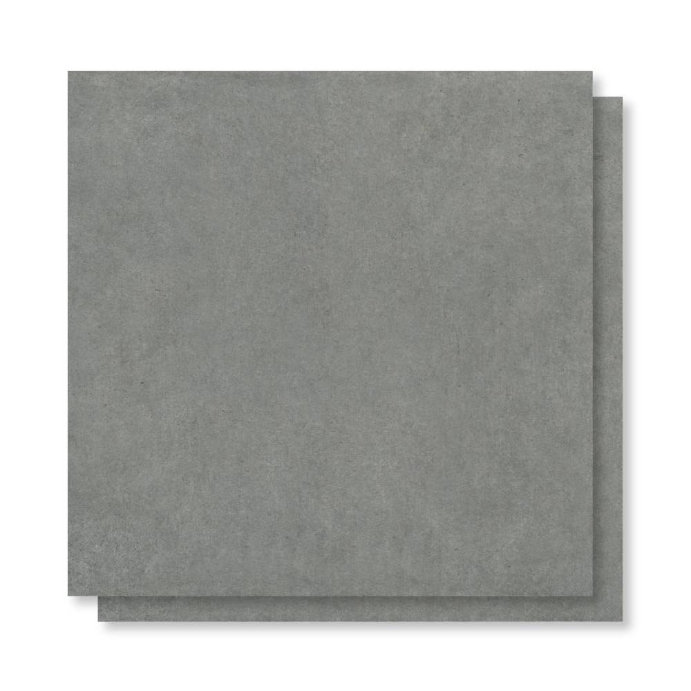 Piso Cerâmico Acetinado 76x76cm Caixa 2,28m² Karina Sampa Grafite Retificado - 76037