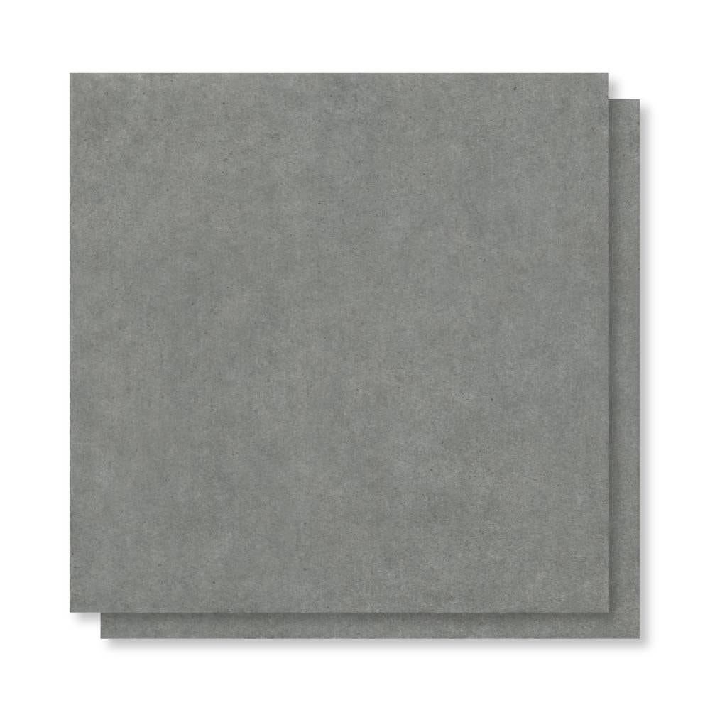 Piso Cerâmico Acetinado 76x76cm Caixa 2,28m² Karina Sampa Grafite Retificado - 76037