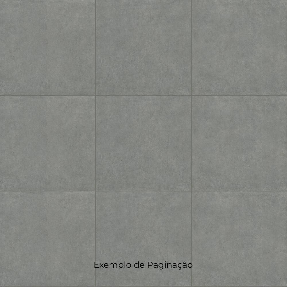 Piso Cerâmico Acetinado 76x76cm Caixa 2,28m² Karina Sampa Grafite Retificado - 76037