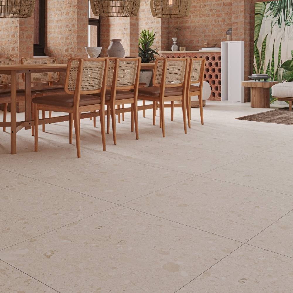 Piso Cerâmico Acetinado 76x76cm Caixa 2,28m² Karina Venezia Retificado - 76013