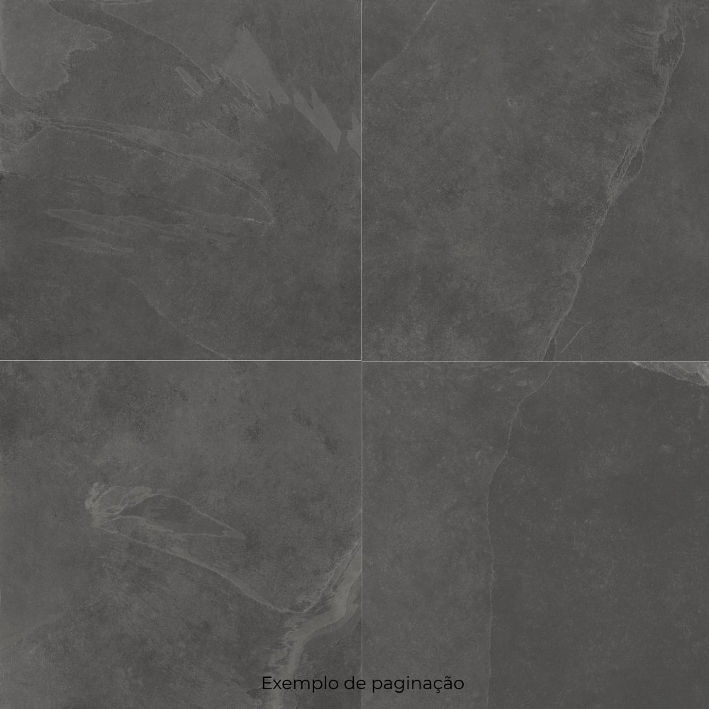 Piso Cerâmico Acetinado 86x86cm Caixa 2,21m² Embramaco Ardosia Saitiny Mag Retificado - 86105