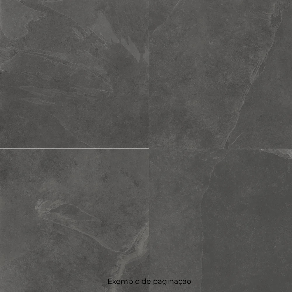 Piso Cerâmico Acetinado 86x86cm Caixa 2,21m² Embramaco Ardósia Satiny Mag Retificado - 86105