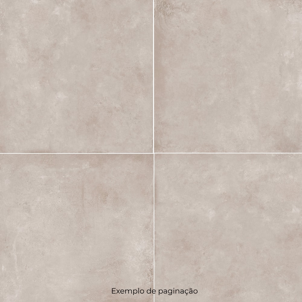 Piso Cerâmico Acetinado 86x86cm Caixa 2,21m² Embramaco Metropolitan Beige Mag Retificado - 86147