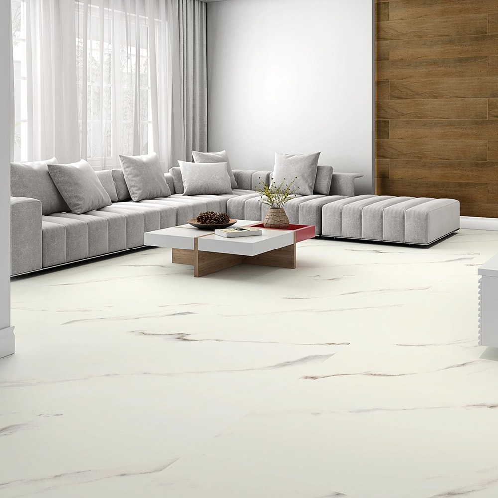 Piso Cerâmico Acetinado 92x92cm Caixa 2,54m² Savane Up Pieta Retificado