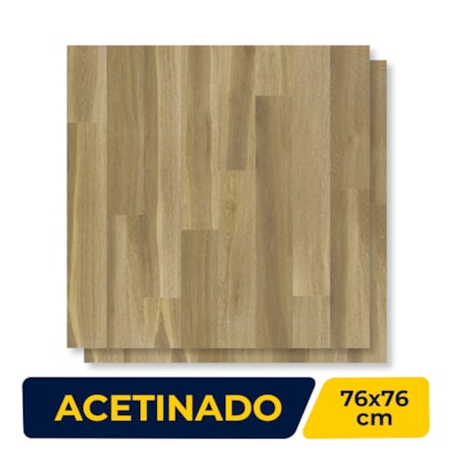 Piso Cerâmico Acetinado Embramaco 76x76cm Cerato Satiny Retificado - 76182