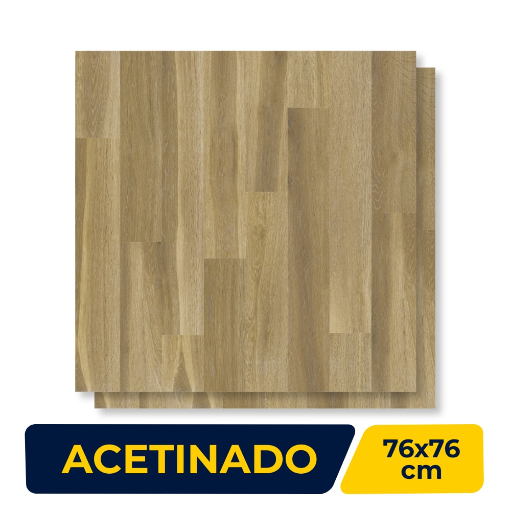 Piso Cerâmico Acetinado Embramaco 76x76cm Cerato Satiny Retificado - 76182