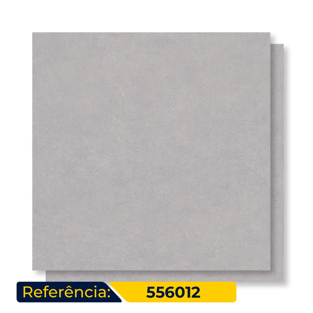 Piso Cerâmico Acetinado Incopisos 56x56cm Cinza Retificado - 556012