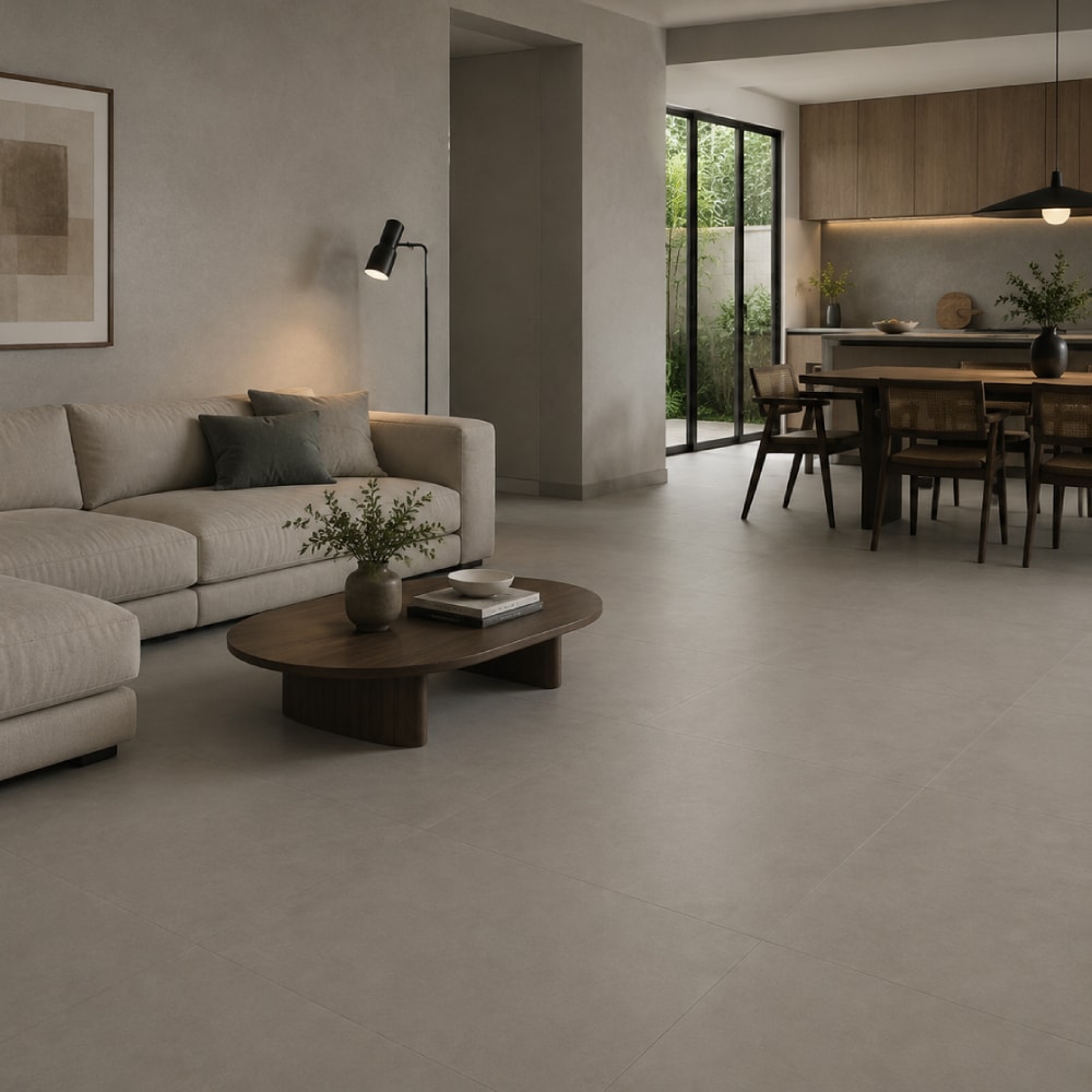 Piso Cerâmico Acetinado Incopisos 90x90cm Unique Chiaro Retificado - 391012