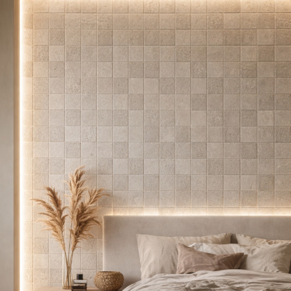 Piso Cerâmico Acetinado Karina 61x120cm Square Ivory Retificado - 69025