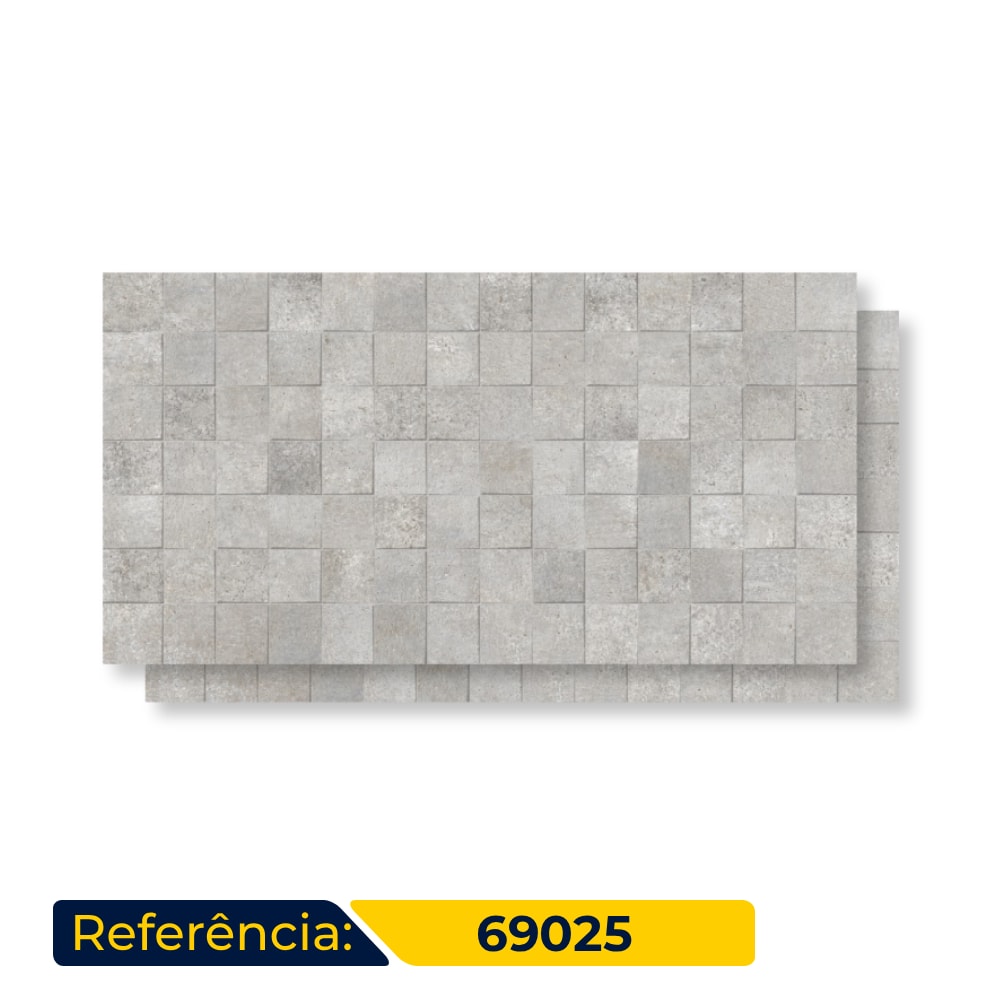 Piso Cerâmico Acetinado Karina 61x120cm Square Ivory Retificado - 69025