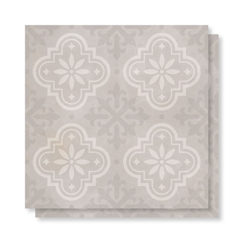Piso Cerâmico Acetinado Lume 60x60cm Cimento Colonial Retificado