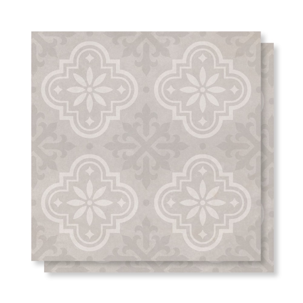 Piso Cerâmico Acetinado Lume 60x60cm Cimento Colonial Retificado
