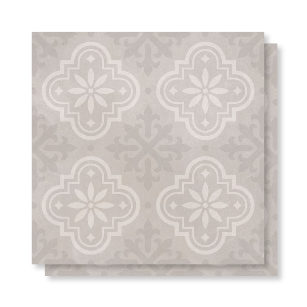 Piso Cerâmico Acetinado Lume 60x60cm Cimento Colonial Retificado